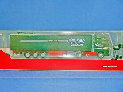 Herpa MB Actros Khlkoffer-Sattelzug Oppel Ansbach 1:87