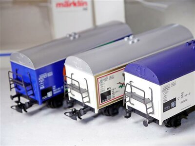 Märklin 94001, 44171, 4419 H0 Kühlwagen / Güterwagen 3 Stück