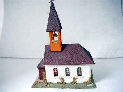 Vaupe Dorfkirche aus Holz/Pappe