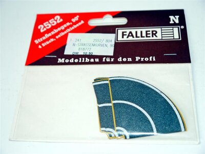 Faller 2552 N Straenbogen 90 (4 Stck, selbstklebend)