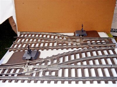 Fleischmann 621 Weichenpaar Spur 0
