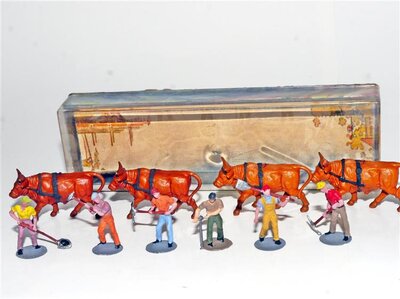 Merten Rinder + Landarbeiter 1:87