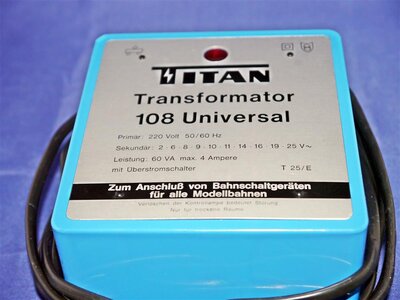 Titan 108 Trafo Universal T 25/E 60 VA