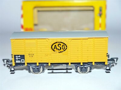 Fleischmann 1464 S H0 gedeckter Güterwagen G 10 ASG