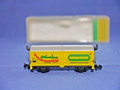 Minitrix 3530 N Hubdachwagen Spielwarenmesse Nrnberg 1984 der DB