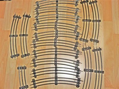 Märklin 16x gebogene Gleise Spur 0