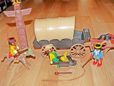 Playmobil Western Planwagen mit Figuren