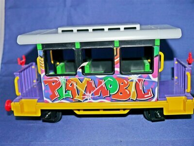 Playmobil 4118 Personenwagen mit Graffiti Spur G
