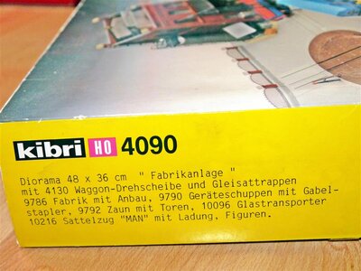 Kibri 4090 H0 Diorama Fabrik Farben AG