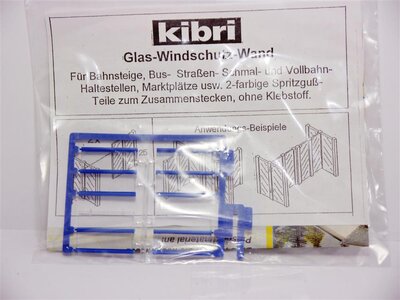 Kibri Glas Windschutzwand Spur H0