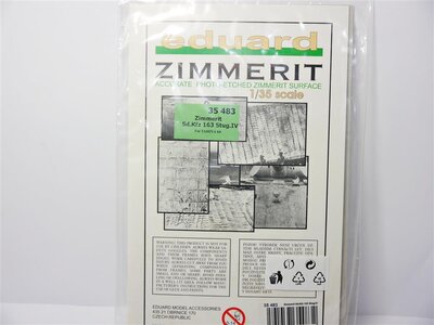 Eduard 35483 Fototzteile fr Zimmerit Sd.Kfz 163 Stug.IV 1:35