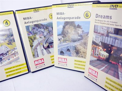 MIBA DVDs Anlagenparade + Dreams und Modellbahn digital steuern