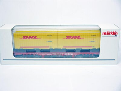 Mrklin 47705 H0 Cargo DHL Container-Tragwagen Lgnss 577 der DB