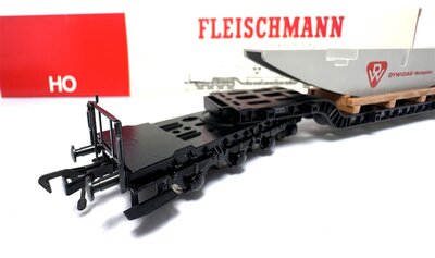 Fleischmann 5298 H0 Tiefladewagen Dywidag der DB