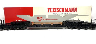 Fleischmann 5298 H0 Tiefladewagen Dywidag der DB