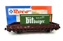 Roco H0 Flachwagen mit Bitburger Container DB