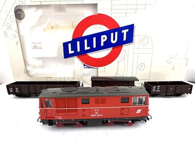 Liliput 752 H0e Schmalspur Zugset mit Diesellok BR 2095 der BB