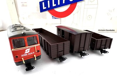 Liliput 752 H0e Schmalspur Zugset mit Diesellok BR 2095 der BB