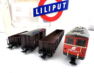 Liliput 752 H0e Schmalspur Zugset mit Diesellok BR 2095 der BB