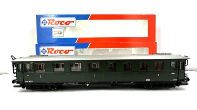 Roco H0 2 4-achsige Schnellzugwagen 3.Kl. der DB