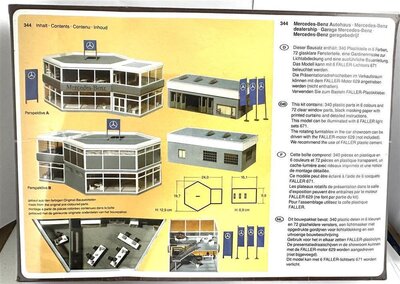 Faller 344 H0 Mercedes Benz Autohaus Bausatz