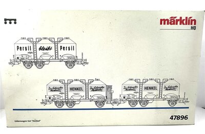 Mrklin 47896 H0 Wagenset Henkel Silowagen Ep.III der DB