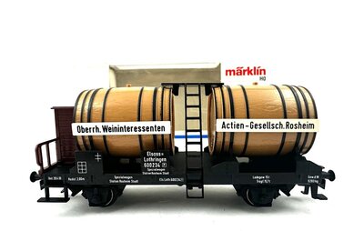 Mrklin 4432 H0 Weinfasswagen mit Bremserhaus der RE.E-L