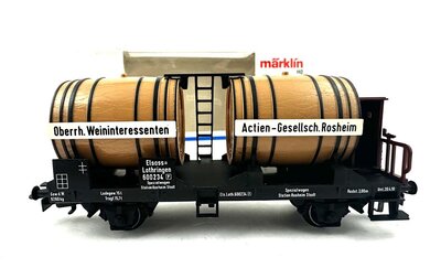 Mrklin 4432 H0 Weinfasswagen mit Bremserhaus der RE.E-L