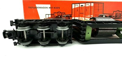 Mrklin 4618 H0 Tiefladewagen mit Motor als Ladung