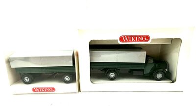 Wiking 859 01 MB 6600 Pritschen-LKW mit Anhnger 1:87