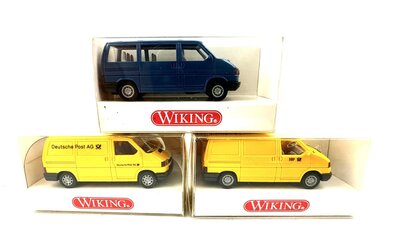 Wiking VW Post Transporter + Caravelle 1:87