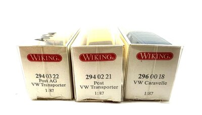 Wiking VW Post Transporter + Caravelle 1:87