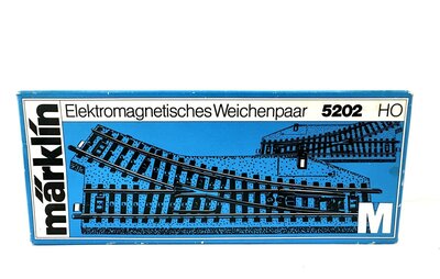 Mrklin 5202 H0 elektr. M-Gleis Weichenpaar