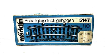 Mrklin 5147 gebogenes Schaltgleisstck M-Gleis