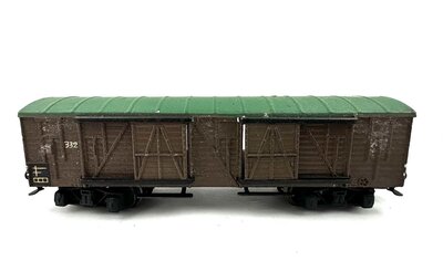 Mrklin 332 H0 Gedeckter Gterwagen aus Guss