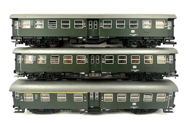 Roco 4250 + 4253 H0 Umbauwagen Byg514 + AByg603 der DB