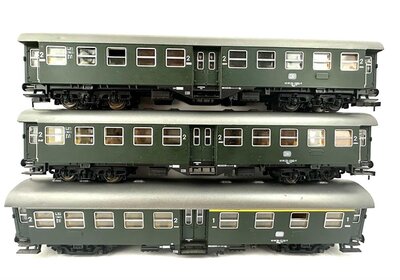 Roco 4250 + 4253 H0 Umbauwagen Byg514 + AByg603 der DB