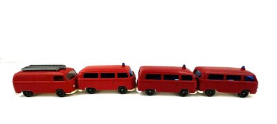 Wiking Feuerwehr VW Bully T2 4 Stck 1:87