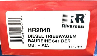 Rivarossi HR2848 H0 AC Dieseltriebwagen BR 641 Ep.V der DB digital