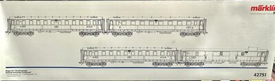 Mrklin 42751 H0 Wagenset Schnellzugwagen 4-teilig der DRG