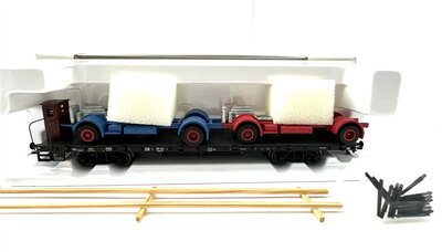 Mrklin 00691-5 H0 Rungenwagen SSw07 mit Ladung