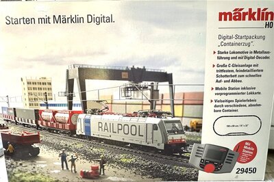 Mrklin 29450 H0 Digital-Startpackung Containerzug 230 Volt in digital