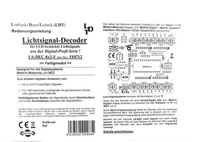 Littfinski 510712 Lichtsignal-Decoder 8-fach LS-DEC