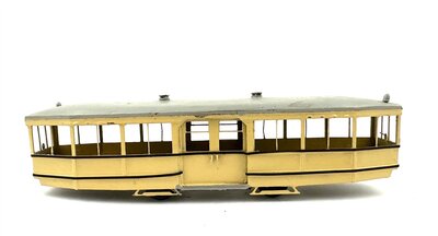 Straenbahn Beiwagen aus Metall und Messing 1:87