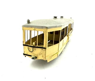 Straenbahn Beiwagen aus Metall und Messing 1:87