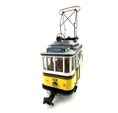 PMT H0m SSB Straenbahn Triebwagen 418 mit Motor