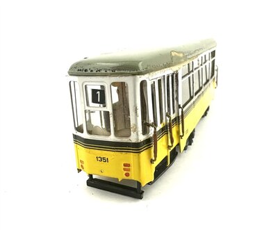 Spieth H0m SSB Straenbahn Beiwagen BE 1300 aus Messing