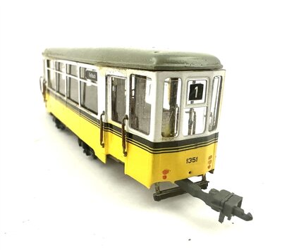 Spieth H0m SSB Straenbahn Beiwagen BE 1300 aus Messing