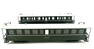 STL-Models H0m 2 Personenwagen B 2275 + B 2278 der RhB