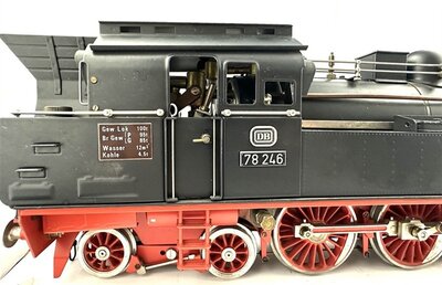 Aster Fulgurex Dampflok BR 78 der DB Echtdampf Spur 1